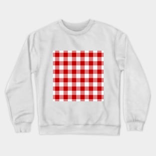 Buffalo Check Rob Roy Red White Christmas Plaid Crewneck Sweatshirt